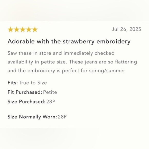 NWT Size 27- Maeve Wide-Leg Jeans Strawberry Embroidered (NWT US$ 158) - Picture 6 of 16